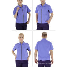 Summer Short Sleeve Zipper Thin Men and Women Breathable Quick Dry Custom Logo Not Fade Not Deformation Work Suit